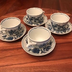 Blue Danube demitasse espresso set